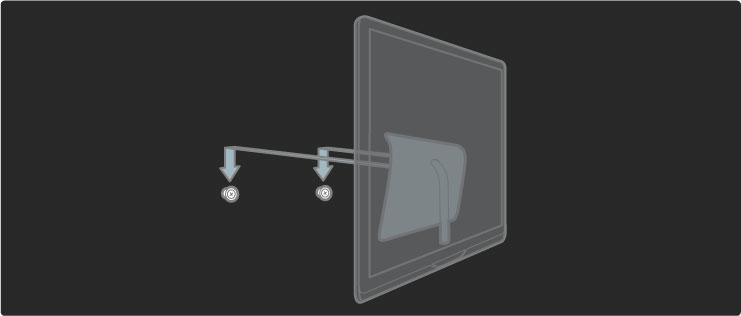 Du justerer TV-plasseringen ved å dra den nederste delen av TVen lett mot deg slik at den glir på