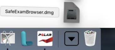 Dra «Safe Exam Browser» ikonet over til