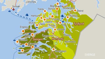 Praktisk informasjon Kurssted: Tranøy Fyr i Hamarøy kommune er et ikon på kanten av Vestfjorden. Det enkleste er helt klart hvis du kjører bil hit selv. Rutetider på båt og buss, sjekk www.