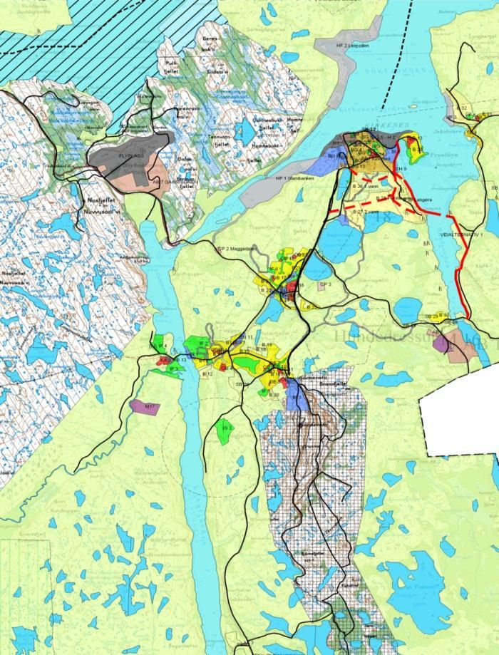 5 Foreliggende arealplaner og andre planforutsetninger 5.1 Kommuneplan for Sør-Varanger 2004-2016 Kommuneplan for Sør-Varanger 2004 2016 ble vedtatt i kommunestyret 5. oktober 2005.