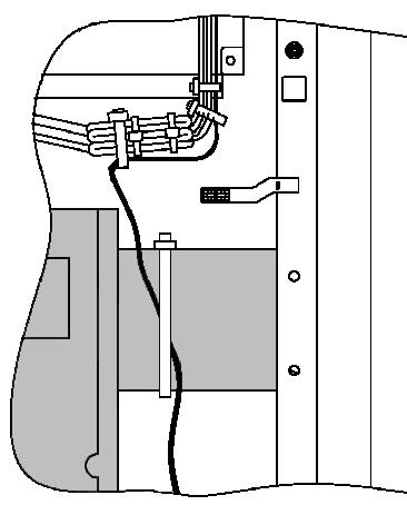 5 Se figuren nedenfor og sikre jordledningen til koblingsboksen med M4x-skruen. Se detalj B for skrueposisjonen.