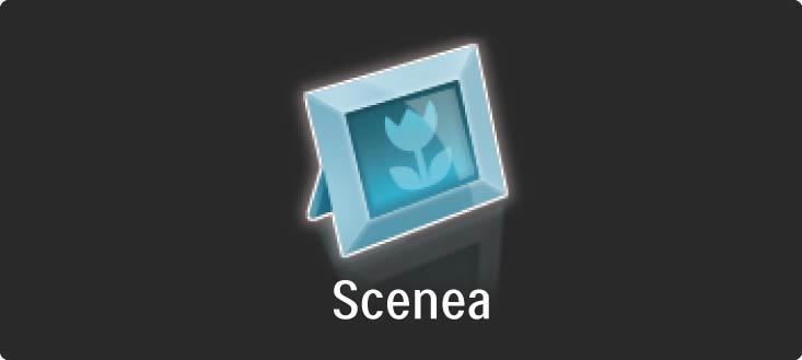 3.7 Scenea Med Scenea kan du angi et bilde som bakgrunnsbilde på skjermen. Du kan bruke et hvilket som helst bilde fra samlingen din.