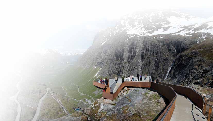 18 Nasjonale turistvegar Nasjonale turistvegar handlar om gode køyreturar gjennom unik norsk natur. Målet er å tilby dei vegfarande ei avveksling frå å ferdast på hovudtransportårene.