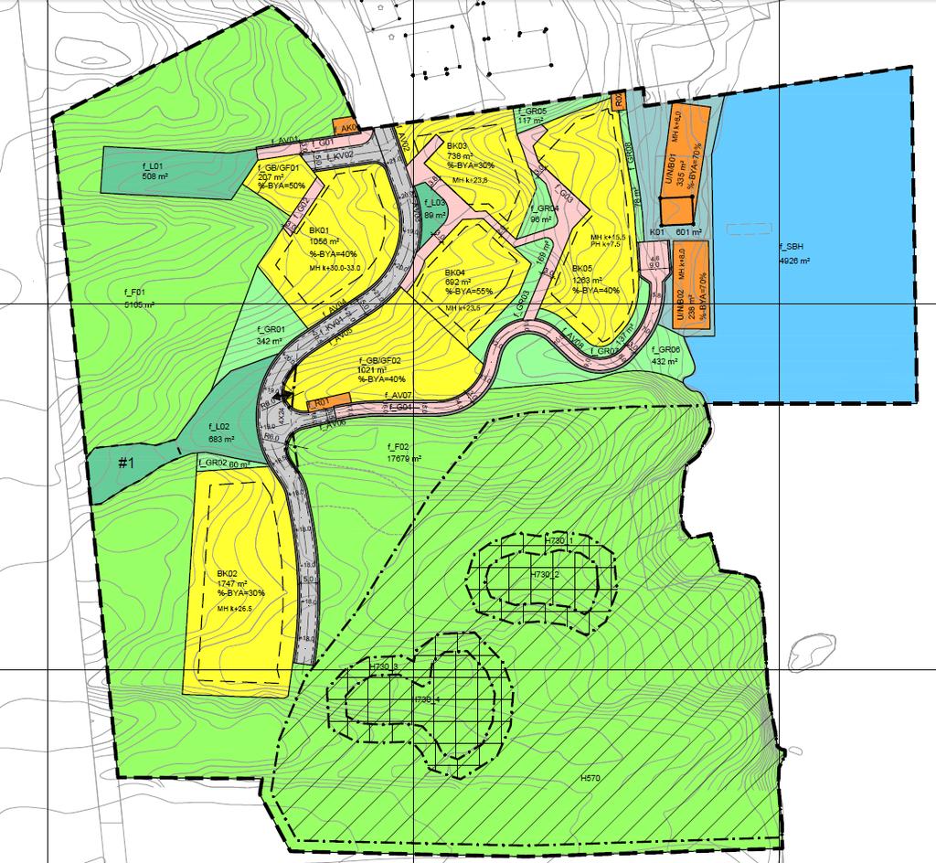 innanfor BK01-05 er endra Nytt areal for leikeplass Nytt areal