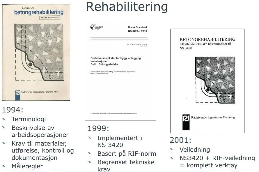 Betongrehabilitering 5. Betongrehabilitering I løpet av bruksperioden blir betong utsatt for nedbrytningsmekanismer avhengig av hvilke påkjenninger den er utsatt for.