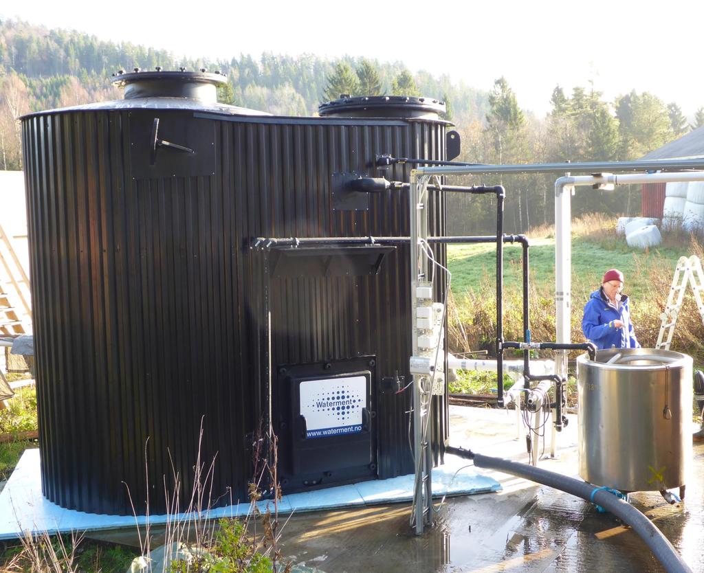 Bioenergiprogrammet: 1,4 mill Waterment AS Biogassanlegg til gårdsbruk Effektive og kompakte anlegg til en
