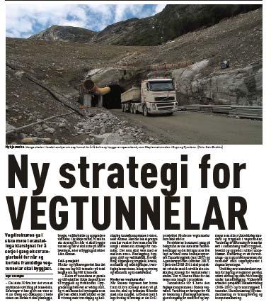 Vedtak i ELM i sept08 Det skal utarbeides en strategi for vegtunneler.