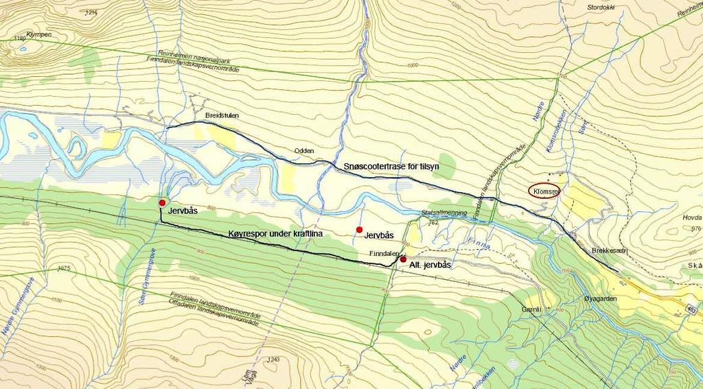 Det er difor viktig at tidlegera innsendt søknaden om å få plassere ut jervebåsen og søknaden om motorferdsel innanfor Finndalen landskapsvernområde blir behandla så fort som mogleg viss det lar seg