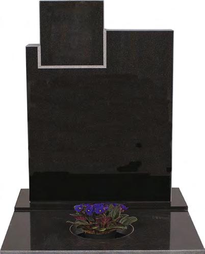 Inkludert i prisen for ny gravstein er ett fullt navn med datolinje i lakk, ferdig oppsatt med sokkel og
