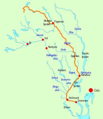 Drammenselva Nedbørsfelt 17 144 km 2 Norges nest største vassdrag
