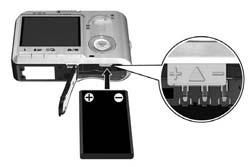 3. Sette inn batteriet Kameraet bruker et oppladbart HP Photosmart R07 litiumionbatteri (L1812A/L1812B). 1.