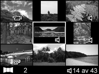 Lagre bilder fra videoklipp Når et videoklipp avspilles, kan du stanse klippet og lagre et bilde som stillbilde med to ganger oppløsningen til videoklippet. 1.