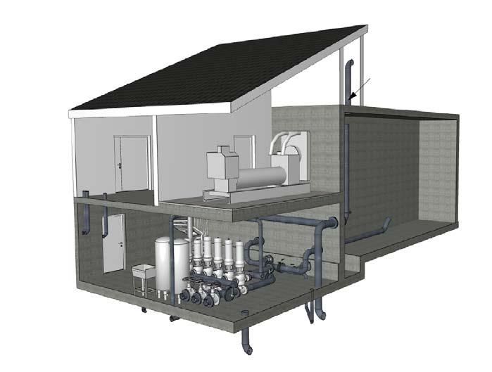 Som frittstående basseng kan det vurderes å benytte prefabrikert basseng.