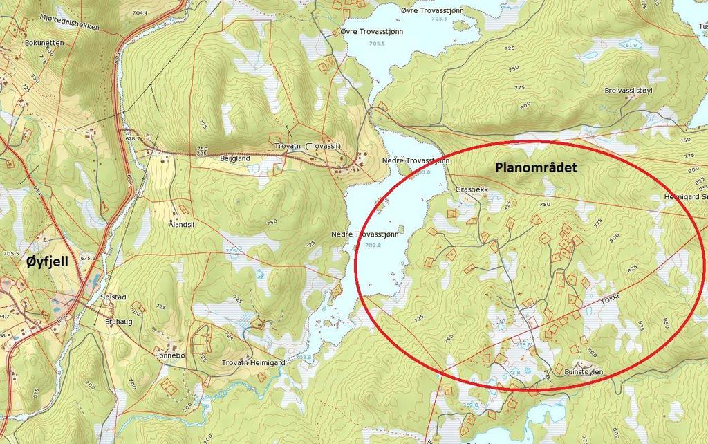 1 BAKGRUNN Ole Kristian Nyhus har i 2005 fått utarbeidd ein reguleringsplan for delar av Suistog Trovatn, gnr/bnr 120/. Denne planen er delvis utbygd.