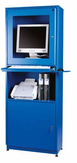 SKAP PC-SKAP (FLATSKJERM) PC-skap (flatskjerm) er spesielt utviklet for å beskytte pc-utstyr i et produksjonsmiljø mot smuss og støt.