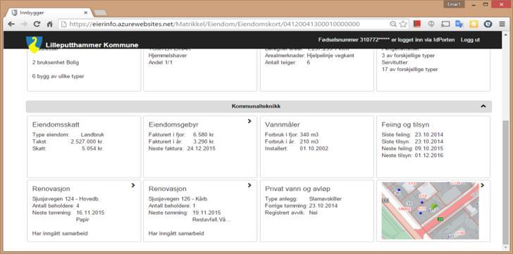 Kommunale tjenester og innhold Min