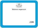 Statens vegvesen Region nord D1-11 Sted A: Rigg og drift Merkeskiltet skal ha Statens vegvesens logo, og gi informasjon om: - Linje 1: +19Fv866hp02V.Fx =442. (Fordelings nr. x er oppgitt på N001-N004.