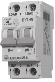 Digitale jordfeilautomater drbm Tekniske egenskaper: Klebefri ms tidsforsinket jordfeilvern ka opp til 25A Tåler -25 o C Jordfeilindikasjon G/A (støtstrømsikker 3kA) Visuell varsling om lekkstrøm (
