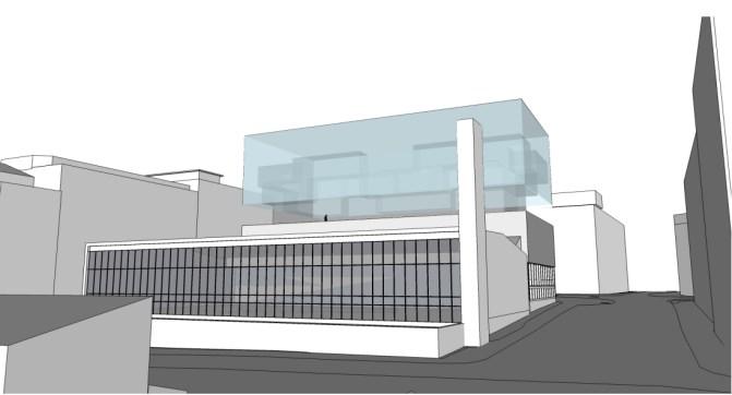 Fagetaten vurderer et påbygg på fire etasjer som for dominerende, og vil dempe i stedet for fremheve det opprinnelige Sentralbadet.