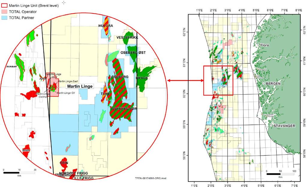 Martin Linge Martin Linge er et felt under utbygging i blokk 29/6, tett opp til britisk sektor i PL 043, dvs. Region 3. Total E&P Norge er operatør på feltet.