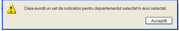 2 Adaugarea unui set de indicatori pentru spital Pentru adaugarea unui indicator in baza de date Utilizatorul apasa butonul. Sistemul deschide fereastra Adaugare indicatori spital. Figura 5.1.