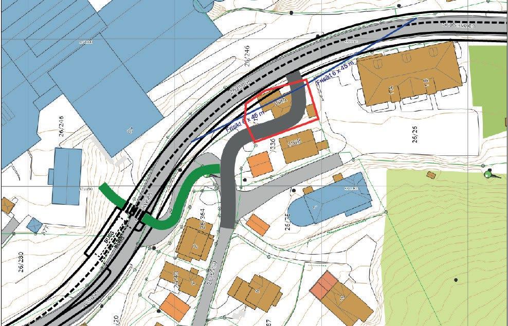 14 I forbindelse med planprosessen for Glassverket har det blitt vurdert ulike løsninger for krysset Hans Langbachs veg / fv.319.
