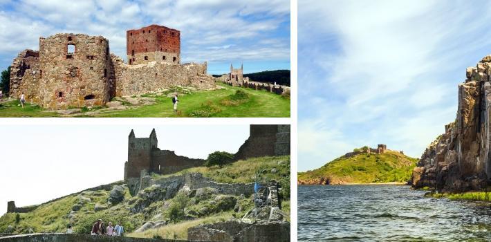 Den gamle slottsruinen sies å vere bygget av kirken i samarbeid med Valdemar Sejr, på begynnelsen av