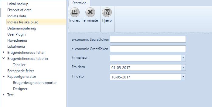 Import av bilag fra e-conomic I Uniconta kan man importere bilag fra e-conomic.