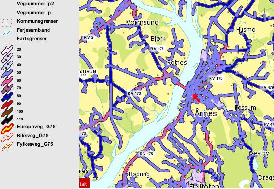 Trafikksikkerhetsplan for Nes kommune 2013-2017 Fylkesveger Fylkesvegnettet i Nes Kommune består i hovedsak av tofeltsveger uten fysisk midtdeler.