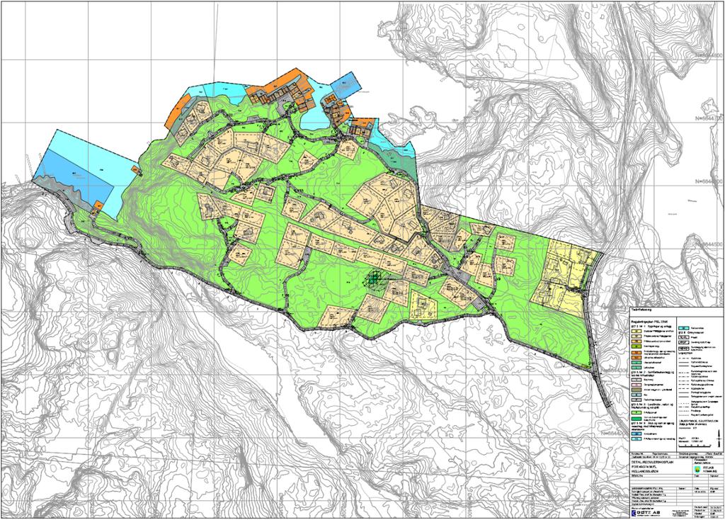 Området er i reguleringsplanen vist som fritidsbustader- konsentrert og frittliggjande, naust, kai, parkeringsplassar, køyreveg, småbåtanlegg i sjø og vassdrag