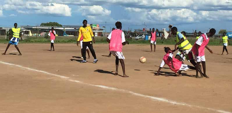 I samarbeid med en lokal NGO hjelper vi barn og unge via fotball. SØR-SUDAN Det har vært en periode med store utfordringer i Sør-Sudan.