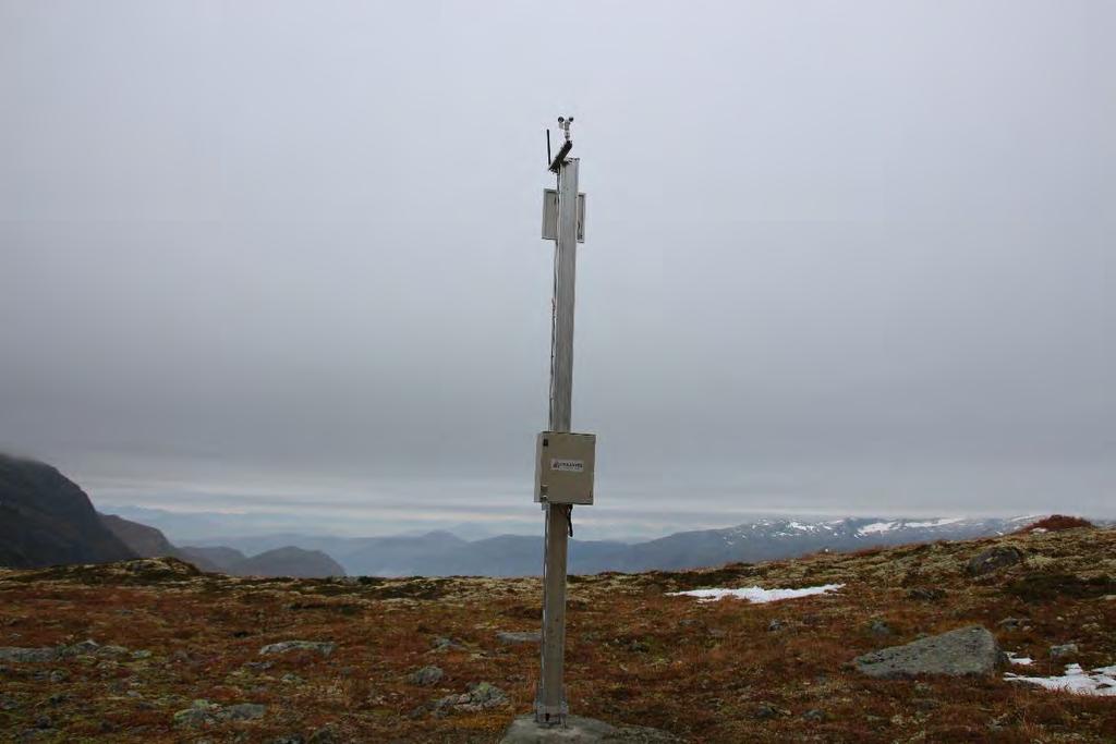 Overvåking av snø Strøm - Solcelle - Batteri Værstasjon - Vindstyrke -