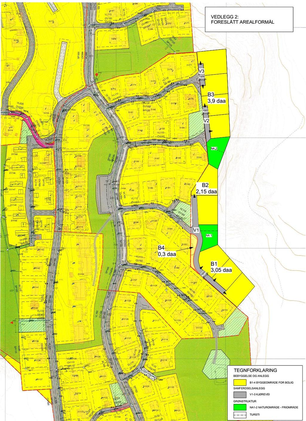 3.3 Foreslåtte arealformål Figur 3