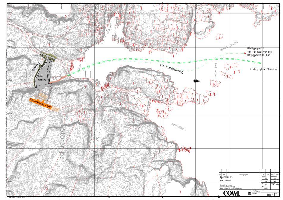 SØKNAD OM UTSLIPP AV TUNNELDRIVEVANN FOR ARBEID MED ENTREPRISE F2 - FJELLANLEGG 7 1 Innledning Fjell kommune har i kommunestyre 29.09.