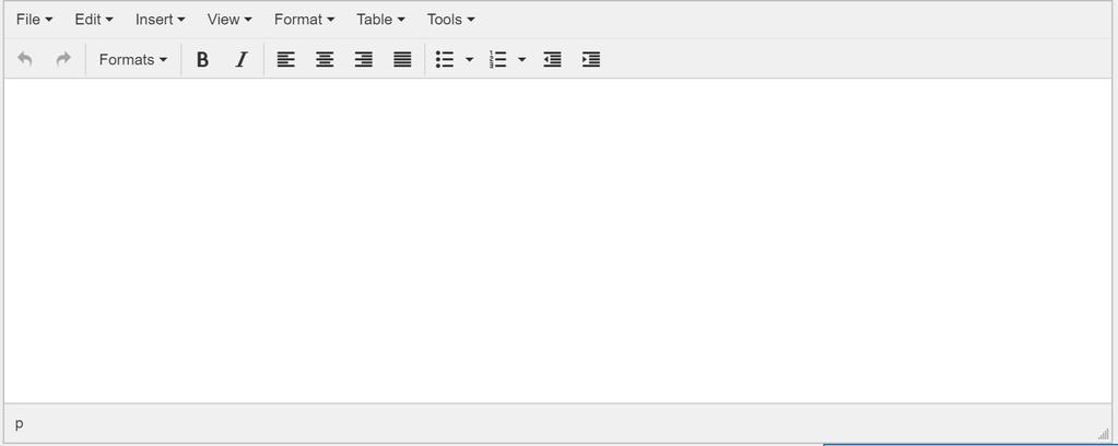 Figur 212. Tekst editoren brukt i applikasjonen 9.1.2.16.2 Vår bruk Applikasjonen vår bruker teksteditoren for å skrive dokumenter.