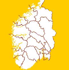 Vestfinnmark 11. Vestfold 27. Østfinnmark 12. Telemark 13. Agder 14. Rogaland 15. Haugaland og Sunnhordland 16.