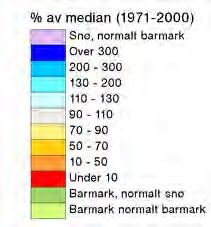 1.7 Utviklinga av snømagasinet vintrane 27/8, 28/9 og 29/1 i prosent av median