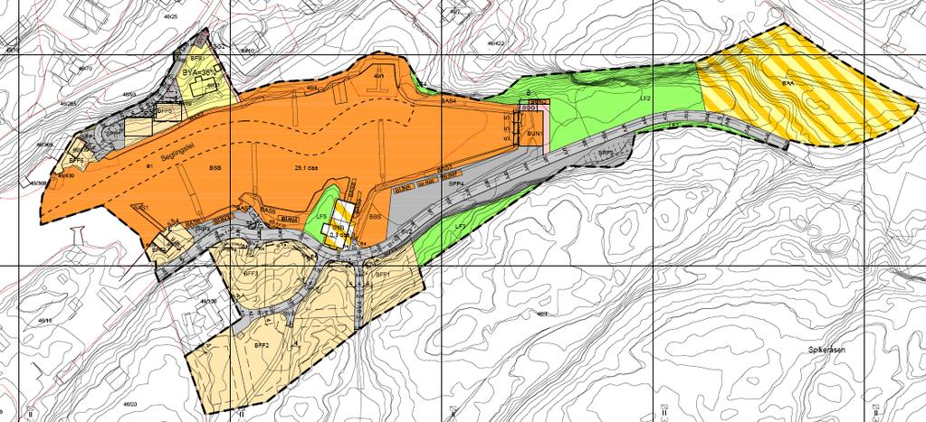 9 4.0 PLANFORSLAGET. 4.1 Forslagsstillar. Eivind Horneland, Vågavegen 25, 5412 STORD 4.2 Plangrenser. Plangrensene fylgjer i hovudsak plangrenser og føremålsgrenser i gjeldande plan.