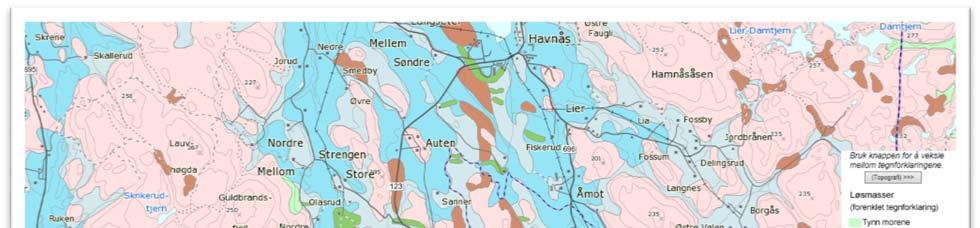 3 5. Grunnforhold 5.1 KVÆRTÆRGEOLOGISKE KART Planområdet er vist på NGU-løsmassekart, figur 2.