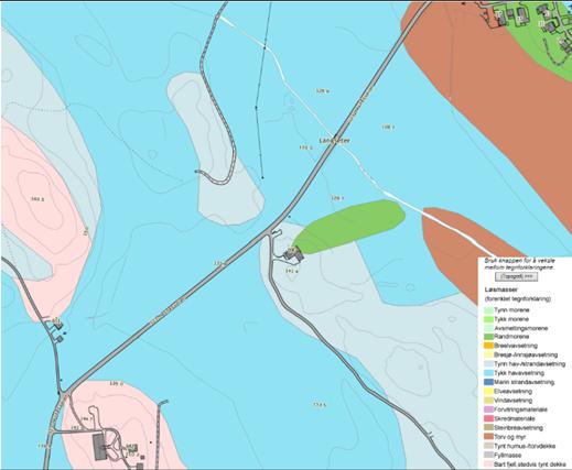 Terrengforholdet, samt omfang av planlagt terrenginngrep (se under 2) i dette området gir igjen grunnlag for å avkrefte områdestabilitetsfare i den