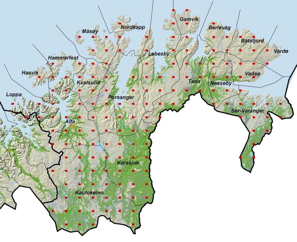 Utvalgsundersøkelse 164 flater i