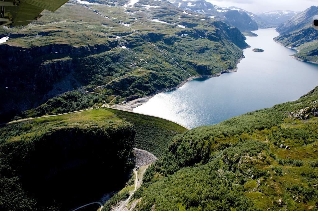 Foto: Aerosport Norge/E-CO Energi Leie av kraftanlegg utvikles videre som mulighet for å legge til rette for kapitaltilgang fra langsiktige investorer slik som pensjonsfond innenfor