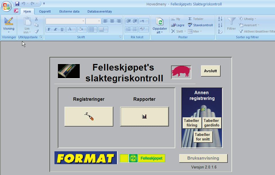 Fôr til slaktegris Vekst FK Slaktegriskontroll til felles nytte!