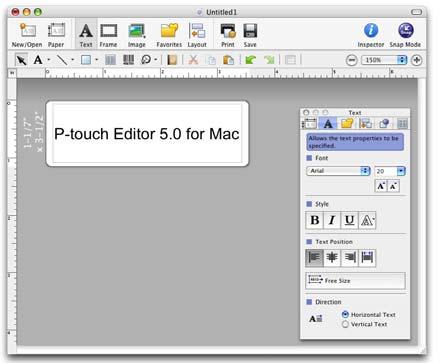 TRIN Oversigt over etiketter Mac Følgende er et eksempel fra Mac OS X 0..9. Printernavnene på følgende skærmbilleder kan variere fra dit produkt.