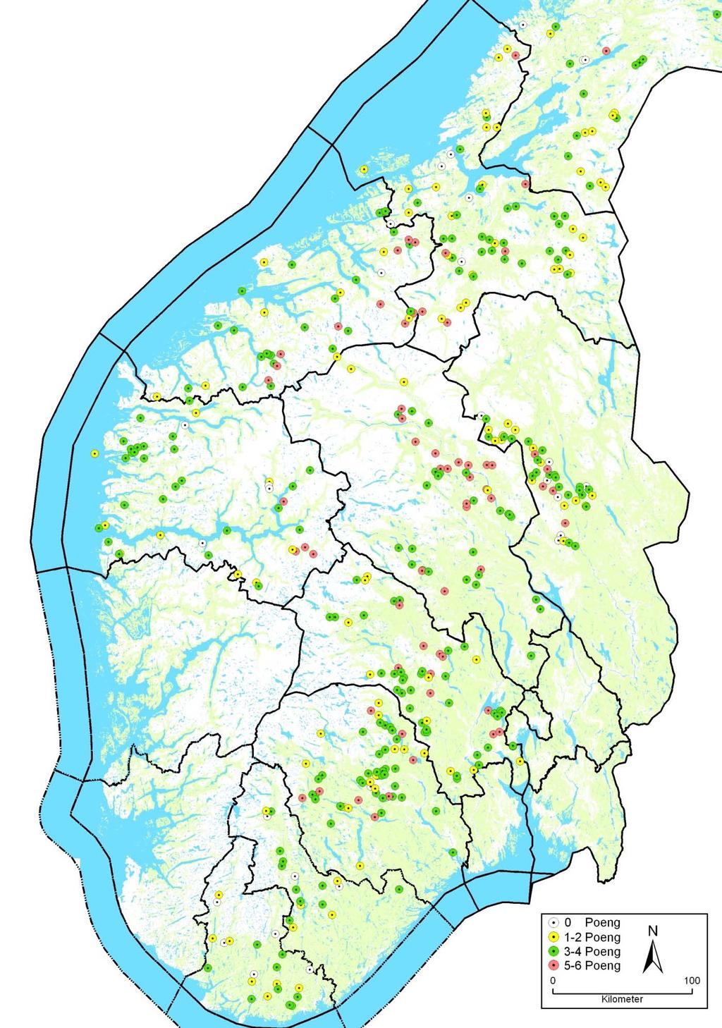 - Naturfaglige registreringer av bekkekløfter i Buskerud, Sogn og Fjordane, N-Trøndelag, Nordland og