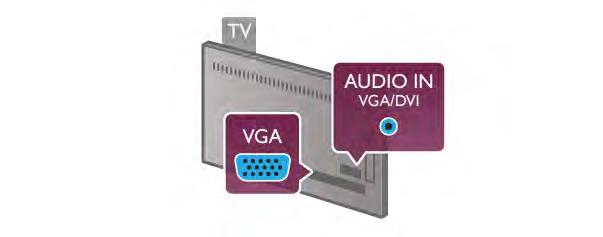 Ved siden av Y-, Pb- og Pr-signalene legger du til høyre og venstre lydsignal. Du kan stille inn typen lydutgangsignal slik at det passer med hjemmekinoanleggets lydegenskaper.