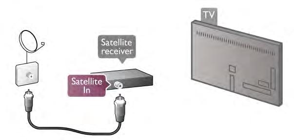 Koble parabolantennekabelen til satellittmottakeren. Hvis en CA-modul settes inn og abonnementet er betalt (tilkoblingsmetodene kan variere), kan du se TV-sendingen.
