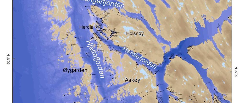 Hjeltefjorden som strekker seg fra Litle