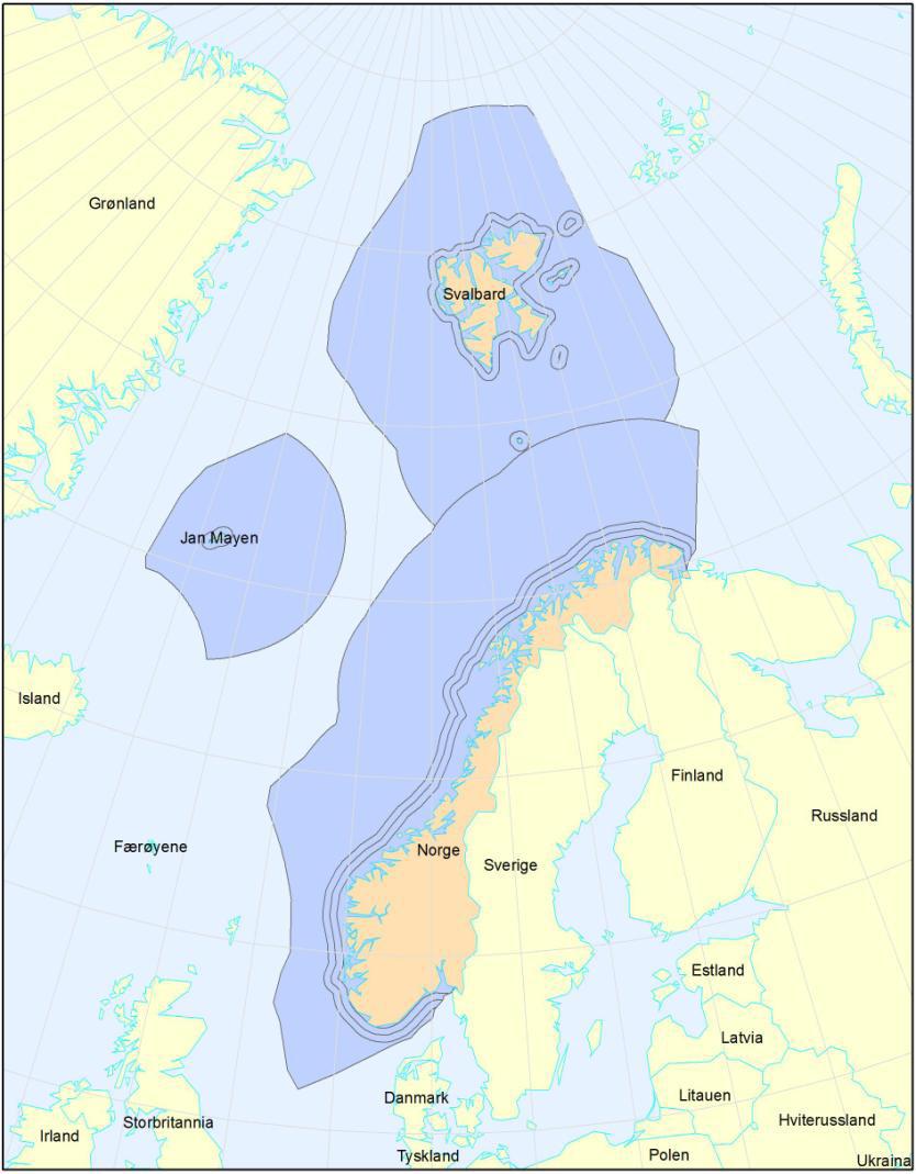Utvidelse av norsk fiskerijurisdiksjon 1. januar 1977; Norge etablerer sin 200 mils sone 15.