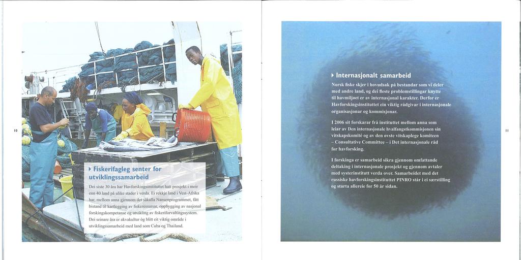 li lo ~ Fiskerifagleg senter for utviklingssamarbeid Dei siste 30 åra bar Havforskingsinstituttet hatt prosjekt i meir enn 40 land på ulike stader i verda.